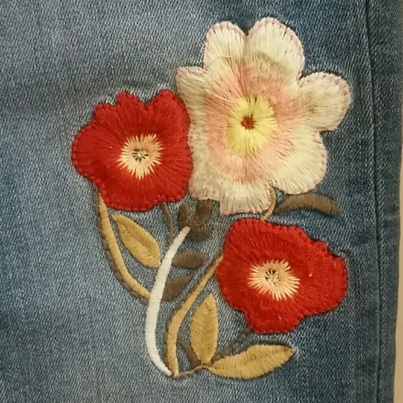 Zara The Skinny in Helen embroidered jeans 4 NWT - Picture 7 of 8